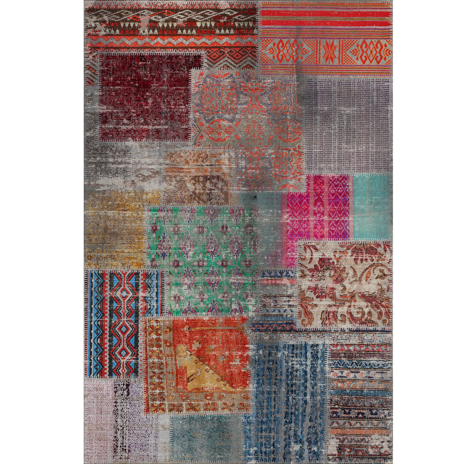 Tapis imprimé Denise Chenille imprimé à la machine